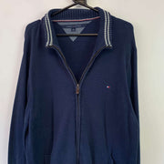 Navy Tommy Hilfiger zip up Jumper Women's XL