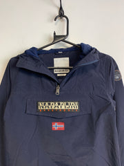 Navy NAPAPIJRI 1/2 Zip-up Hoodie Women's Medium