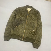 Khaki Green Burberry Bomber Jacket Men's Medium