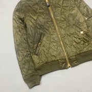 Khaki Green Burberry Bomber Jacket Men's Medium