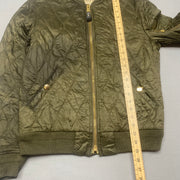 Khaki Green Burberry Bomber Jacket Men's Medium