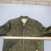 Khaki Green Burberry Bomber Jacket Men's Medium