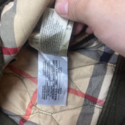 Khaki Green Burberry Bomber Jacket Men's Medium