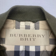 Khaki Green Burberry Bomber Jacket Men's Medium