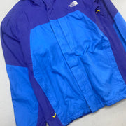 Blue and Navy North Face Raincoat Men's Large