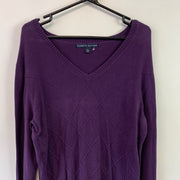 Purple Tommy Hilfiger Jumper Women's XL