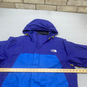 Blue and Navy North Face Raincoat Men's Large