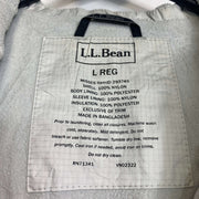 White L.L Bean Raincoat Jacket Large