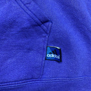 Vintage Blue Adidas Hoodie Men's XXXL