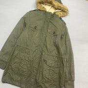 Khaki Green Levi's Parka Jacket Men's Large