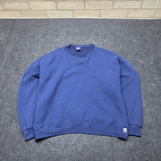 Vintage 90s Blue Russell Athletic Blank Sweatshirt Men's XL