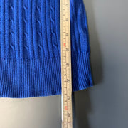 Blue Tommy Hilfiger Cable Knit Jumper Women's XS