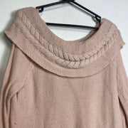 Pink Lauren Ralph Lauren Knit Jumper Sweater Womens Small