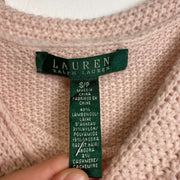 Pink Lauren Ralph Lauren Knit Jumper Sweater Womens Small