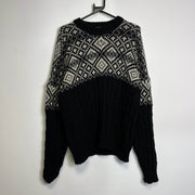 Black St Michael Sweater Knit Jumper Medium