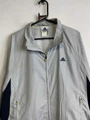 00s Grey Adidas Windbreaker Men's Large