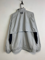 00s Grey Adidas Windbreaker Men's Large