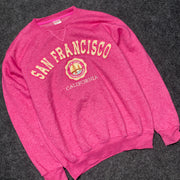 Vintage Pink San Francisco Sweatshirt Men's Small