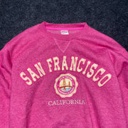 Vintage Pink San Francisco Sweatshirt Men's Small