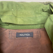 Yellow and Brown Nautica Reversible Jacket Men's L/XL