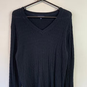 Black Tommy Hilfiger Cable Knit Sweater Women's XL