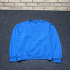 Vintage 90s Blue Russell Athletic Blank Sweatshirt Men's Large