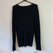 Black Tommy Hilfiger Cable Knit Sweater Women's XL