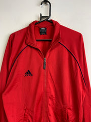 00s Red Adidas Tracksuit Men's Medium