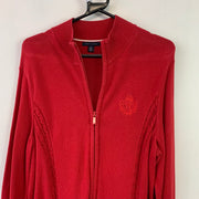 Red Tommy Hilfiger Cable Knit Sweater Women's XL