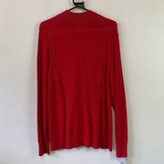 Red Tommy Hilfiger Cable Knit Sweater Women's XL