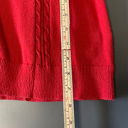 Red Tommy Hilfiger Cable Knit Sweater Women's XL