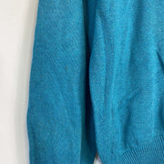 Blue Tommy Hilfiger Knit V-Neck Jumper Sweater Medium