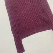 Maroon Chaps Cable Knit Sweater Women's Medium