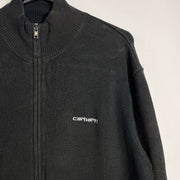Black Carhartt Knit Full Zip Jumper Sweater XL