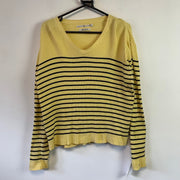 Black and Yellow Knitwear Sweater Women's XL