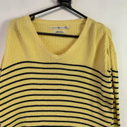 Black and Yellow Knitwear Sweater Women's XL