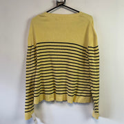 Black and Yellow Knitwear Sweater Women's XL