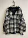 Black and White Dickies Flannel Jacket Men's Large