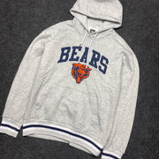 Grey NFL Bears Hoodie Men's Small