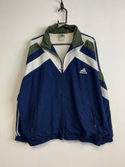 00s Navy Adidas Windbreaker Men's XXL