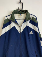 00s Navy Adidas Windbreaker Men's XXL