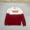 Red and White Emporio Armani Sweatshirt Men's Small