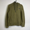 Khaki Green Nike Half Zip Hoodie Pullover Medium