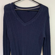 Navy Tommy Hilfiger Cable knit Jumper Women's XL