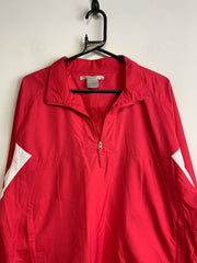 Red Nike 1/2 Zip-up Tracksuit Women's XL