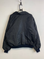 Black Bomber Jacket Men's Large