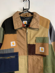 Reworked Multicolour Carhartt Workwear Jacket Men's Large