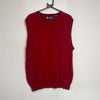 Red Chaps Ralph Lauren Knit Jumper Sweater Vest Large