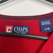 Red Chaps Ralph Lauren Knit Jumper Sweater Vest Large