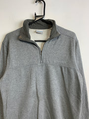 Grey Columbia 1/4 Zip-up Sweatshirt Men's Small